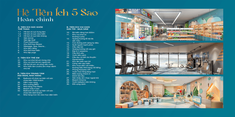 Hệ thống tiện ích 5 sao - The Maris Vũng Tàu