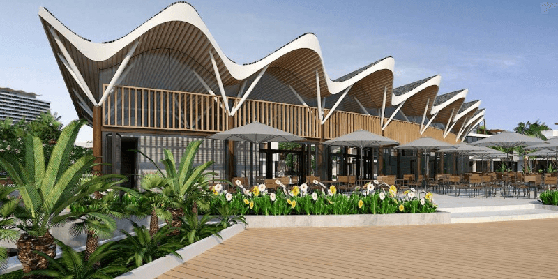 Phối cảnh nhà hàng - cà phê ấm cúng