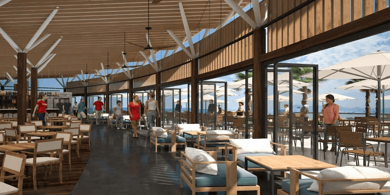 Phối cảnh nhà hàng ven biển