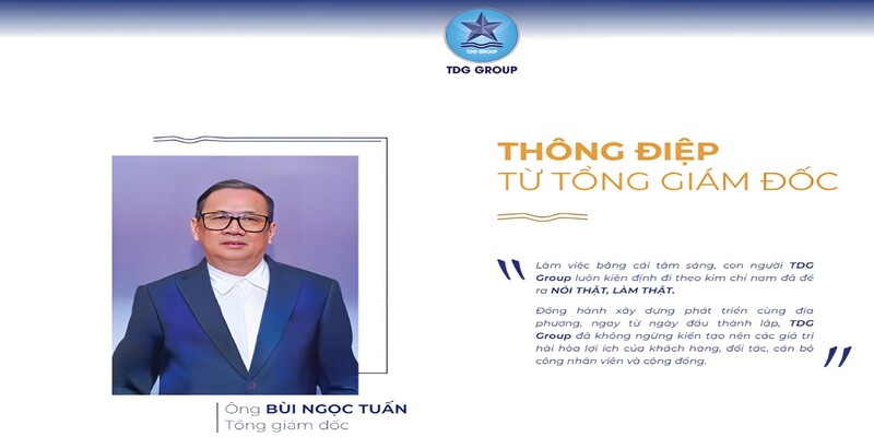Tổng giám đốc TDG Group – Ông Bùi Ngọc Tuấn.