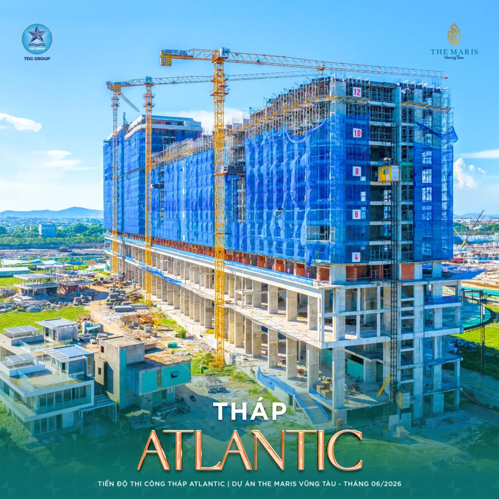 Toàn cảnh tiến độ thi công The Maris Vũng Tàu tuần 4 tháng 6/2026
