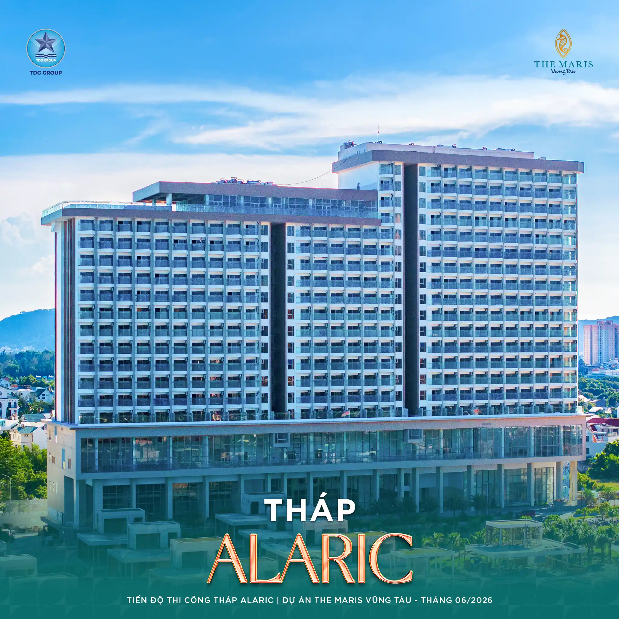 Công trường The Maris Vũng Tàu nhìn từ trên cao