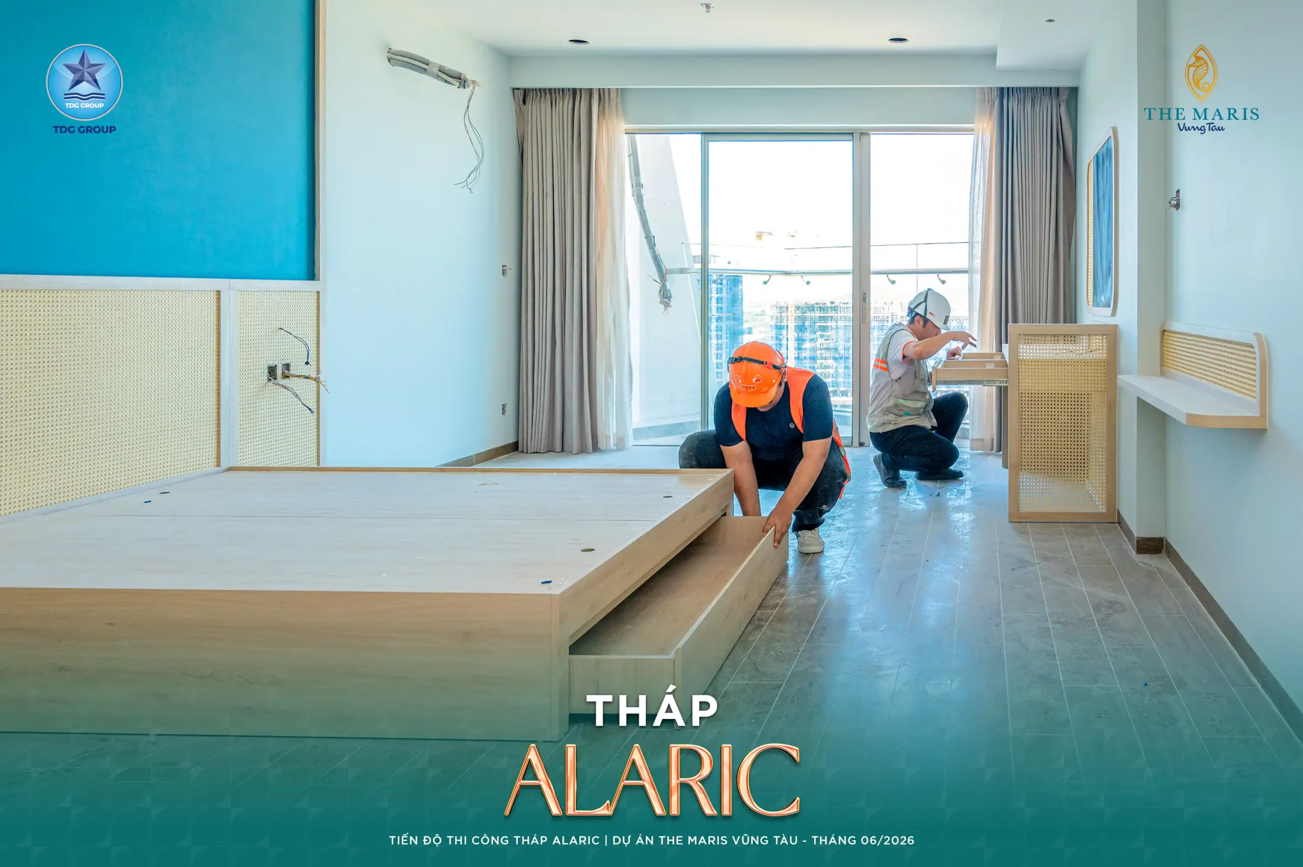 Tháp Atlantic The Maris Vũng Tàu thi công đến tầng 13