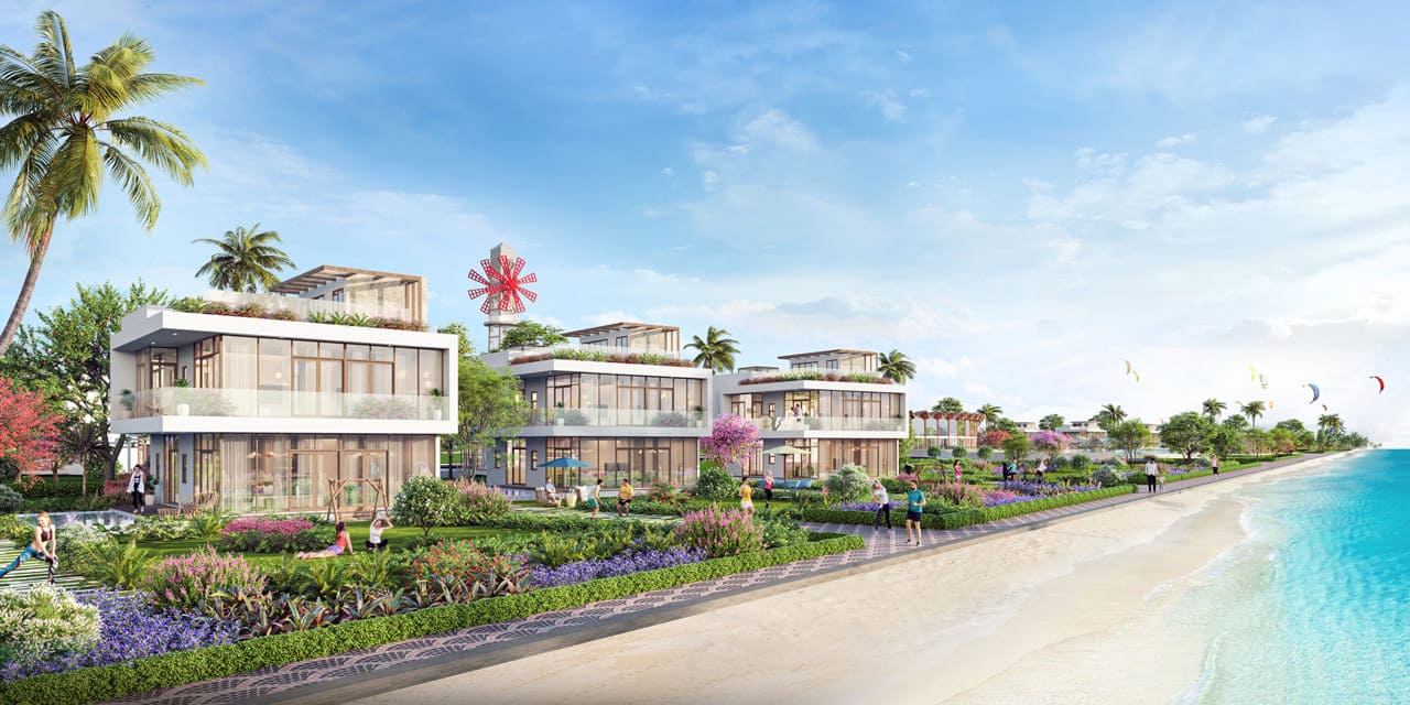 Phối cảnh Cresta Beachfront Villas đẳng cấp 5 sao bên bờ biển Chí Linh