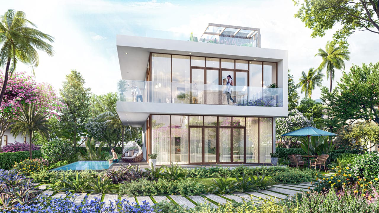 Phối cảnh Villa mẫu A1 – Cresta Beachfront Villas
