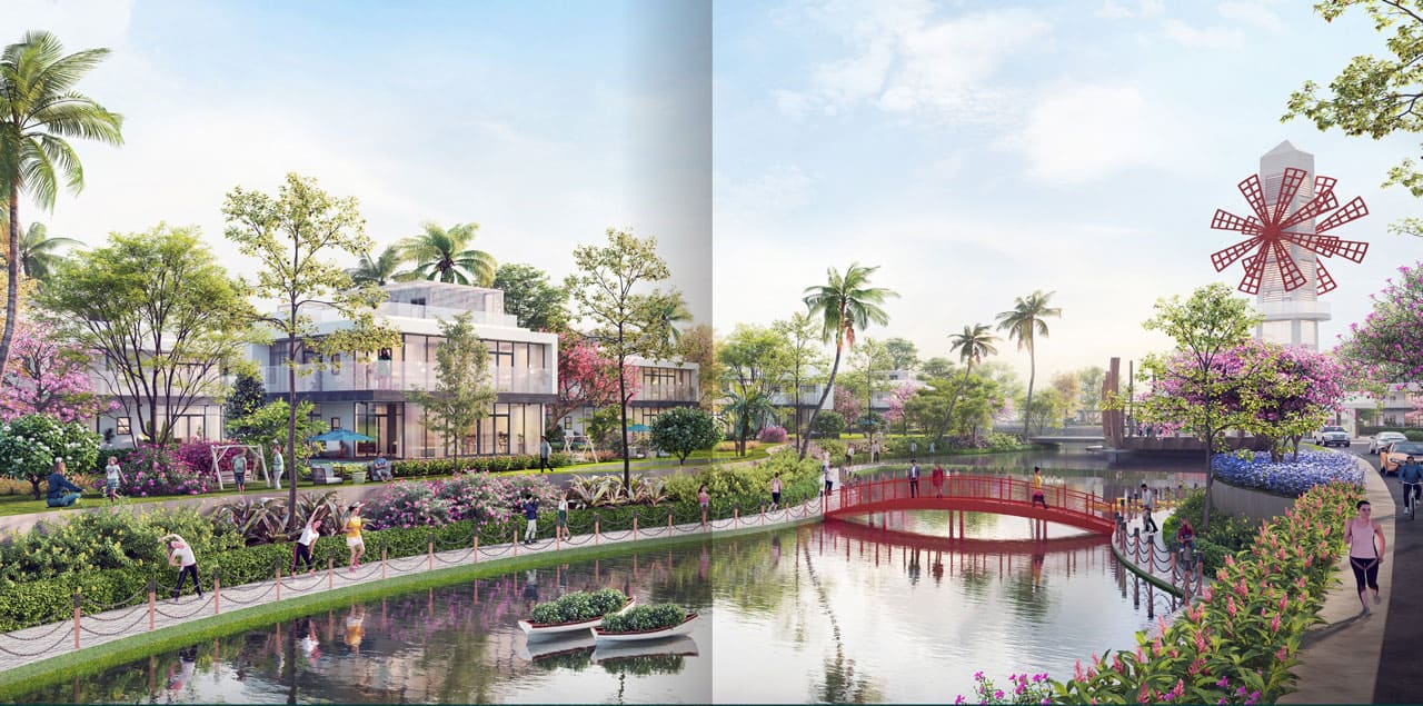 Phối cảnh tổng thể Cresta Beachfront Villas