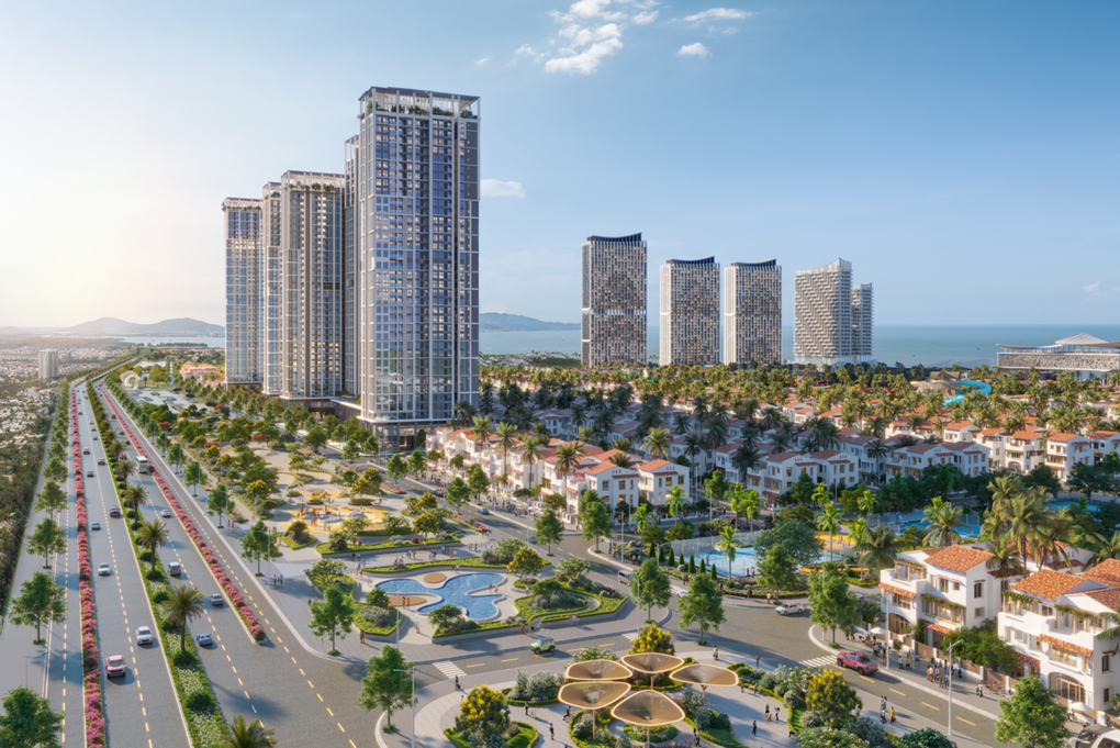 Phối cảnh Beachtro Tower – tổ hợp căn hộ sở hữu lâu dài cuối cùng của Blanca City