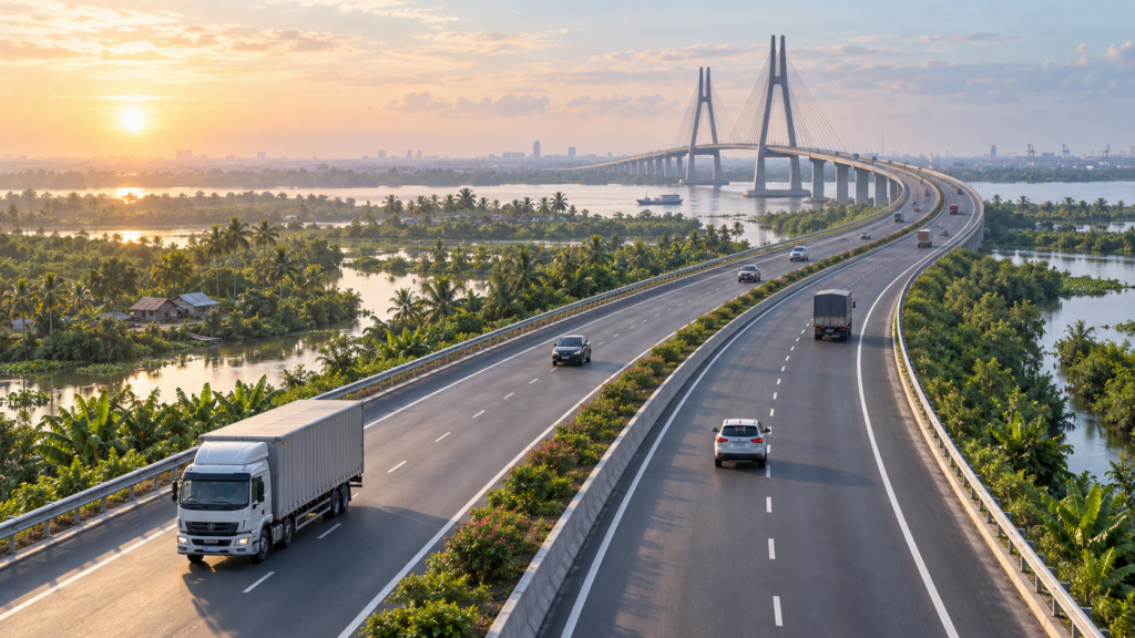 Nút giao Tân Hiệp nối cao tốc Biên Hòa - Vũng Tàu với cao tốc Bến Lức - Long Thành