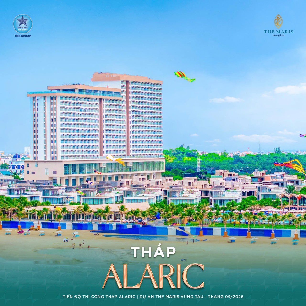 Tháp Polaris The Maris hoàn thành kết cấu
