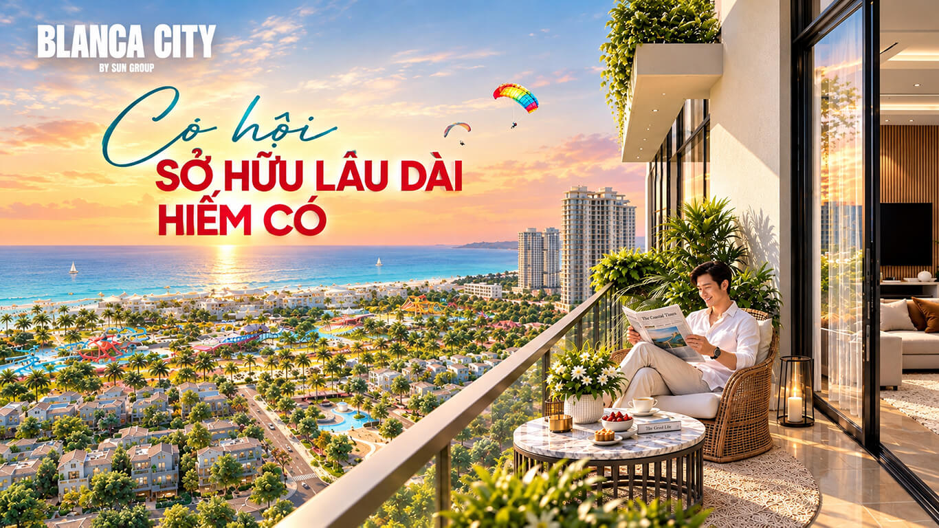 Bãi biển riêng dài gần 1km tại Blanca City Vũng Tàu